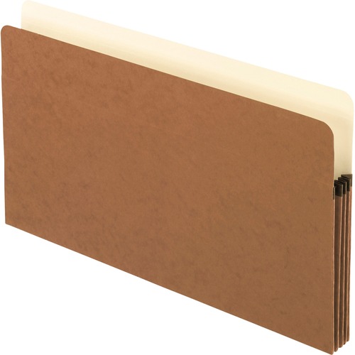 Pendaflex Legal Recycled File Pocket - 8 1/2" x 14" - 3 1/2" Expansion - Redrope, Fiber - Red Fiber - 30% Recycled - 10 / Box
