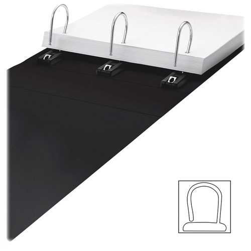 Find It Non-View D-shape Ring Gapless Binder - 4" Binder Capacity - Letter - 8 1/2" x 11" Sheet Size - Ring Fastener(s) - Black - 1 Each