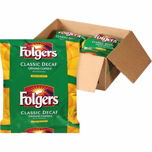 Folgers® Filter Pack Classic Decaf Coffee - 9 oz Per Pouch - 40 / Carton