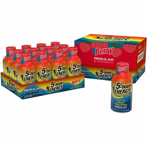 5-Hour Energy Berry Flavored Drink - 2 fl oz (59 mL) - 12 / Pack