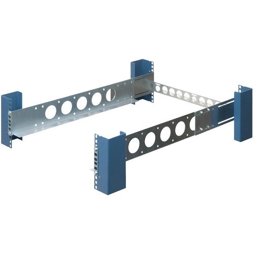 Rack Solutions 2U Universal Rail 24in Depth with Wirebar - Steel - 75 lb