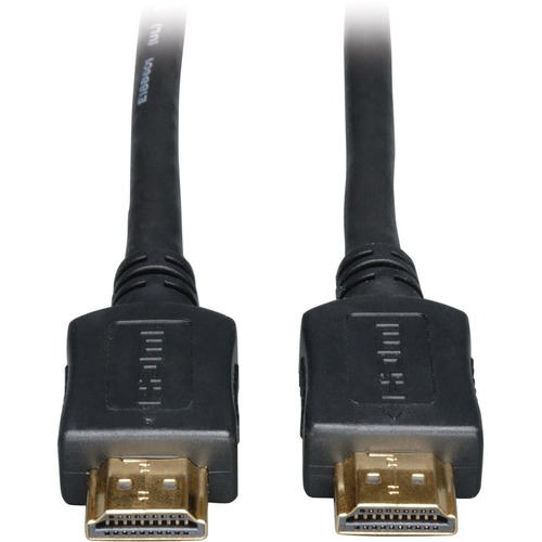 Tripp Lite 100ft Standard Speed HDMI Cable Digital Video with Audio High Defnition 24 AWG M/M 100' - HDMI Male Digital Audio/Video - HDMI Male Digital Audio/Video - 100ft - Black