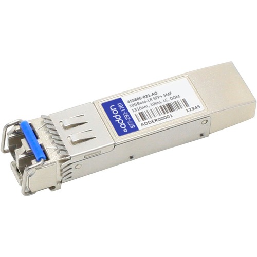 AddOn HP 455886-B21 Compatible TAA Compliant 10GBase-LR SFP+ Transceiver (SMF, 1310nm, 10km, LC, DOM) - 100% compatible and guaranteed to work