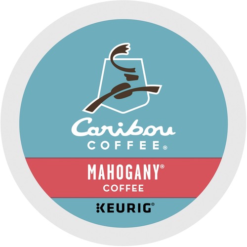 Caribou Coffee® K-Cup Mahogany Coffee - Compatible with Keurig Brewer - Dark/Bold - 24 / Box