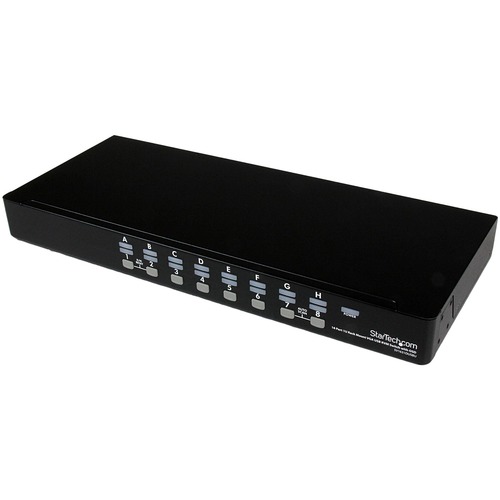StarTech.com 16 Port 1U Rackmount USB KVM Switch with OSD - Control up to 16 USB computers from a single keyboard, mouse and monitor - usb kvm switch - 16 port kvm switch - vga kvm switch -rack mount kvm