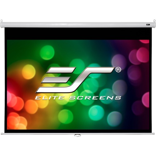 Elite Screens Manual SRM Series - 85-inch 1:1, Slow Retract Pull Down Projection Projector Screen, Model: M85XWS1-SRM"