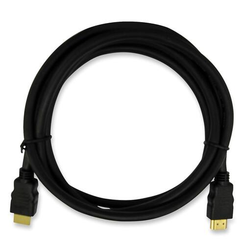 Exponent Microport HDMI Cable - 10 ft HDMI A/V Cable for TV, Gaming Console, Audio/Video Device - First End: 1 x HDMI Digital Audio/Video - Male - Second End: 1 x HDMI Type A Digital Audio/Video - Male - Black - 1 Each = EXM57561