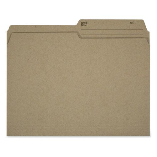 Hilroy Legal Recycled Top Tab File Folder - 8 1/2" x 14" - Sand - 100% Recycled - 100 / Box