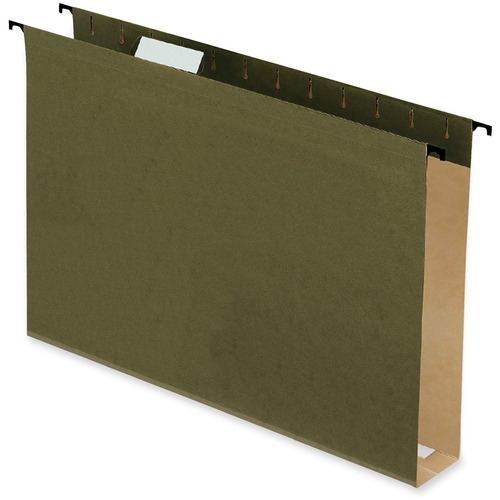Pendaflex SureHook Legal Recycled Hanging Folder - 2" Folder Capacity - 8 1/2" x 14" - Fiber - Green - 10% Recycled - 20 / Box = PFX6153X2C