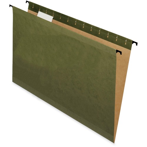 Pendaflex SureHook Legal Recycled Hanging Folder - 8 1/2" x 14" - Green - 10% Recycled - 20 / Box - Green Hanging Folders - PFX6153C