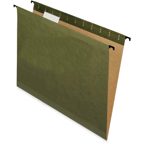 Pendaflex SureHook Letter Recycled Hanging Folder - 8 1/2" x 11" - Green - 10% Recycled - 20 / Box = PFX6152C