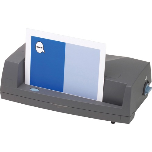 Swingline 03109 Electric Hole Punch - 3 Punch Head(s) - 24 Sheet of 20lb Paper - 13" (330.20 mm) x 6.50" (165.10 mm) x 4.50" (114.30 mm) - Dark Gray - Electric Hole Punches - SWI03109