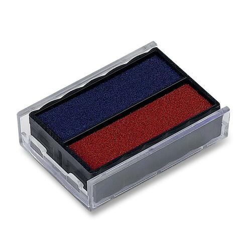 Trodat Printy Replacement Ink Pad - 1 Each - Red, Blue Ink - Stamp Pads - TRO76553