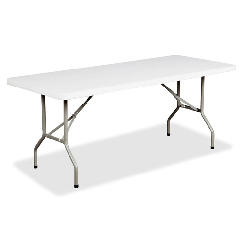 Heartwood Folding Table - Rectangle Top - Four Leg Base x 30" Table Top Width x 96" Table Top Depth - Granite