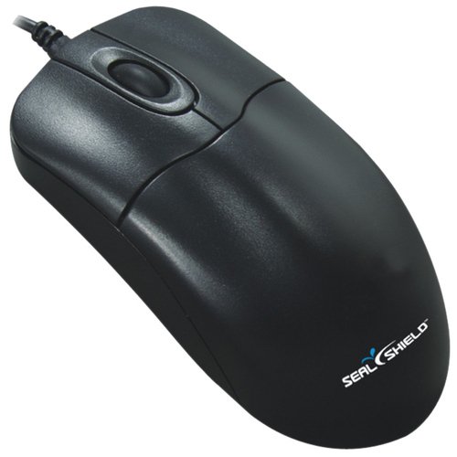 Seal Shield Silver Storm STM042 Mouse - Optical - Cable - Black - USB - 800 dpi - Scroll Wheel - 2 Button(s) - Mice - SSHSTM042