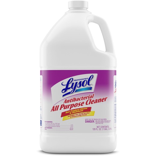 Lysol Antibacterial All-Purpose Cleaner - Concentrate Liquid - 128 fl oz (4 quart) - 1 Each - Clear