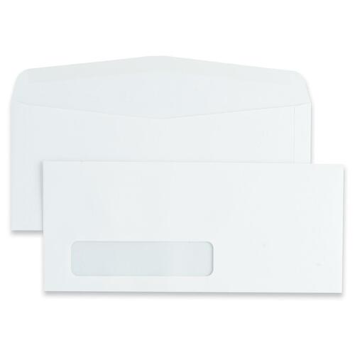 Outside Side Seam Business Envelope - #10 - 9 1/2" W x 4 1/8" L - 24 lb - 500 / Box - White