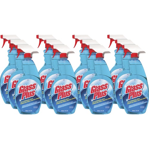 Diversey Glass Plus Multi-Surface Cleaner - For Multipurpose - 32 fl oz (1 quart) - Non Ammoniated, Non-streaking, Scent-free - Blue Bottle - 12 / Carton