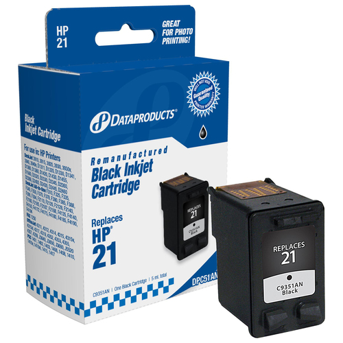 Dataproducts Ink Cartridge - Alternative for HP - Black - Inkjet - 190 Pages - 1 Each