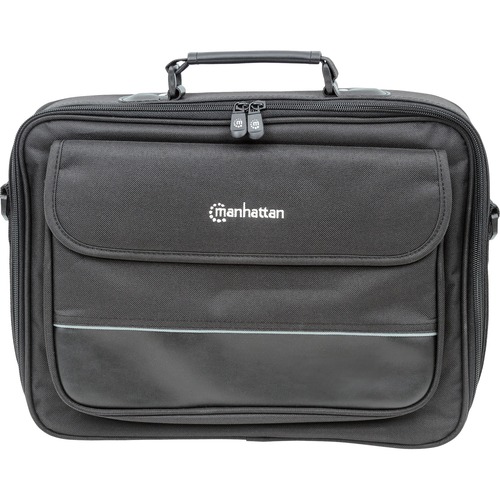 Manhattan Times Square 15.4" Widescreen Laptop Briefcase - Top load laptop briefcase fits most widescreens up to 15.4"