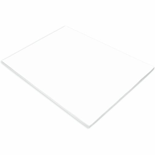 Tru-Ray Construction Paper - Project, Bulletin Board - 24"Width x 18"Length - 50 / Pack - White - Sulphite