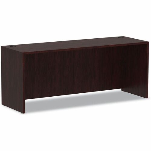 Alera Valencia Series Credenza Shell, 70.88w x 23.63d x 29.5h, Mahogany - 29.5" Height x 70.9" Width x 23.6" Depth x 1" Thickness - Material: Wood Grain - Finish: Mahogany - Edge Banding - For Desk