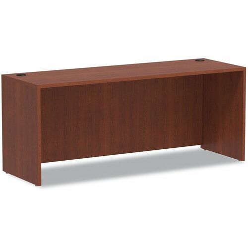 Alera Valencia Series Credenza Shell, 70.88w x 23.63d x 29.5h, Medium Cherry - 29.5" Height x 70.9" Width x 23.6" Depth x 1" Thickness - Material: Wood Grain - Finish: Medium Cherry - Edge Banding - For Desk