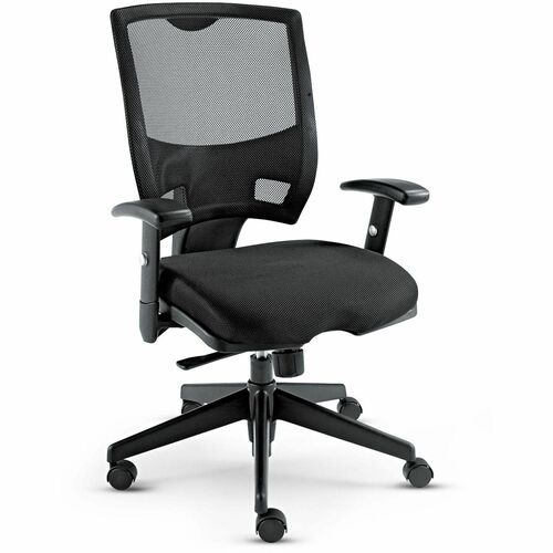 Alera Epoch Chair - Black Seat Color - Mesh Seat Material - Black Back Color - Mesh Back Material - Black Frame Color - Nylon Frame Material - 5-star Base - Armrest - 1 Each
