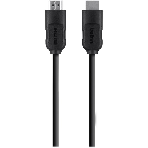 Belkin HDMI Cable - 25 ft HDMI A/V Cable - First End: 1 x 19-pin HDMI Type A Digital Audio/Video - Male - Second End: 1 x 19-pin HDMI Type A Digital Audio/Video - Male - Black - 1 Each