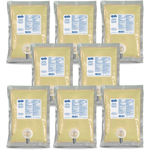 Micrell Antibacterial Lotion Soap Refill - 33.8 fl oz (1000 mL) - Kill Germs, Grease Remover - Amber - Anti-irritant - 8 / Carton