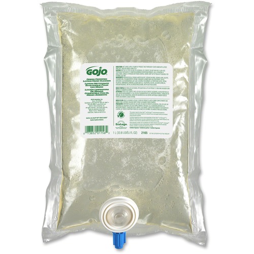 Gojo® NXT Dispenser Green Certified Foam Hand Cleaner - Floral ScentFor - 33.8 fl oz (1000 mL) - Hand - White - 1 Each