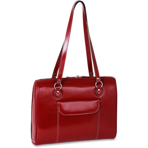 McKleinUSA 15.4" Leather Ladies' Laptop Briefcase - Leather Body - Shoulder Strap - 12" Height x 16" Width x 4.5" Depth - 1 Each