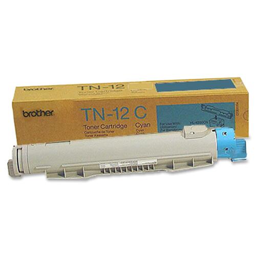 Brother TN12C Toner Cartridge - Laser - 6000 Pages - Cyan - 1 Each