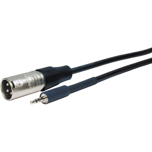Comprehensive Standard Series XLR Plug to Stereo 3.5mm Mini Plug Audio Cable 25ft - 25 ft Mini-phone/XLR Audio Cable for Audio Device - First End: 1 x XLR Microphone - Male - Second End: 1 x Mini-phone Stereo Audio - Male - Shielding - 24 AWG