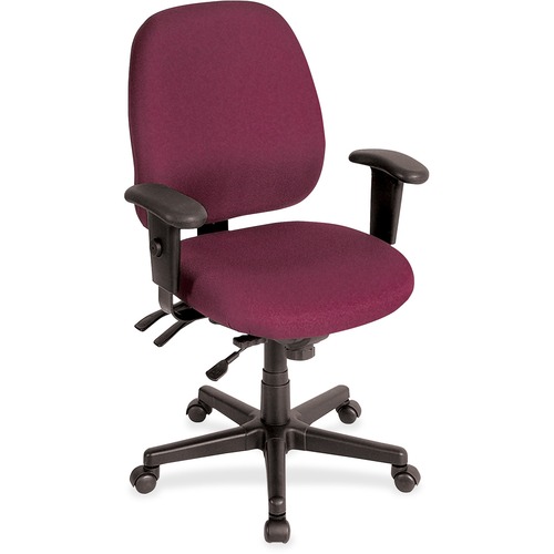 Eurotech 49802A Multifunction Task Chair - Burgundy Foam Seat - Foam Back - 5-star Base - 1 Each