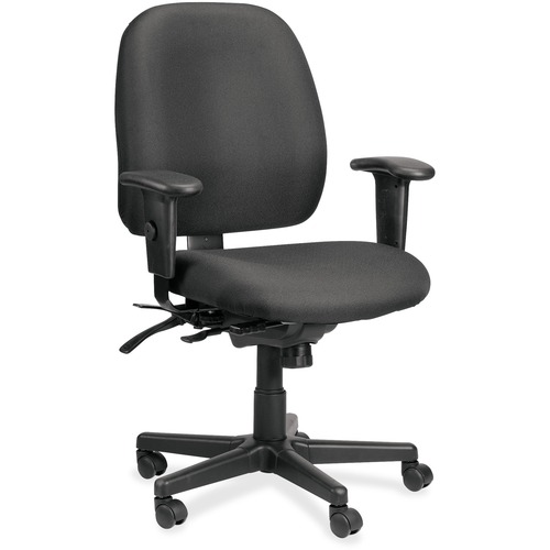 Eurotech 49802A Multifunction Task Chair - Black Foam Seat - Foam Back - 5-star Base - 1 Each