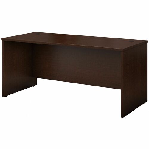 Bush Business Furniture Series C 66W Desk Shell in Mocha Cherry - 66" x 29.4" x 29.8" - Material: Melamine - Finish: Mocha Cherry - Grommet