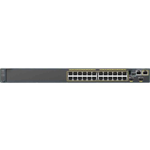 Cisco Catalyst WS-C2960S-24TS-L Stackable Ethernet Switch - 24 Ports - Manageable - Gigabit Ethernet - 10/100/1000Base-T - 2 Layer Supported - 4 SFP Slots - Optical Fiber, Twisted Pair - 1U High - Rack-mountable - Lifetime Limited Warranty