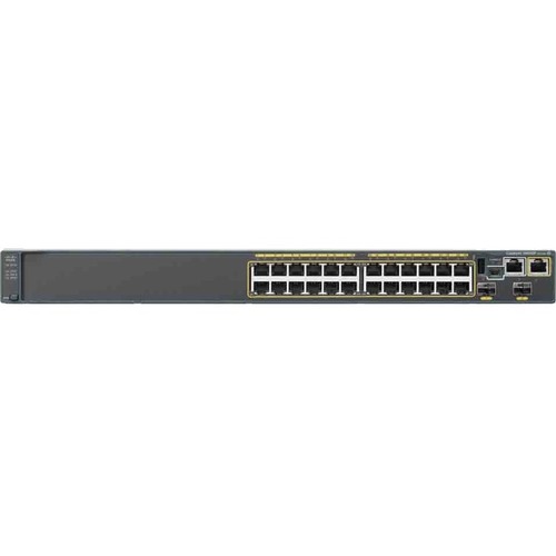 Cisco Catalyst WS-C2960S-24TS-S Ethernet Switch - 24 Ports - Manageable - Gigabit Ethernet - 10/100/1000Base-T - 2 Layer Supported - 2 SFP Slots - Optical Fiber, Twisted Pair - 1U High - Rack-mountable