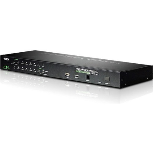 ATEN CS1716i KVM Switch - 16 Computer(s) - 1 Local User(s) - 1 Remote User(s) - QXGA - 2048 x 1536 - 1 x Network (RJ-45) - 1 x USB - Rack-mountable - 1U