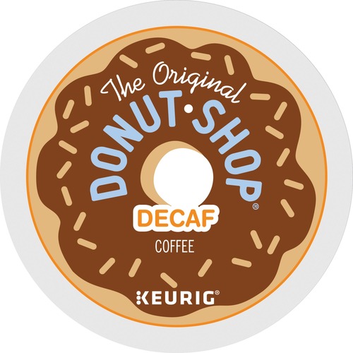The Original Donut Shop® K-Cup Decaf Coffee - Compatible with Keurig Brewer - Medium - 22 / Box