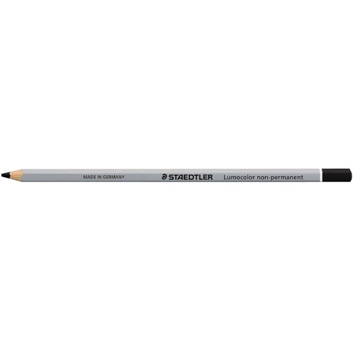 Lumocolor 108-9 Omnichrom Non Permanent Wood Pencil - Black Lead - 1 Each - Wood Pencils - STD1089