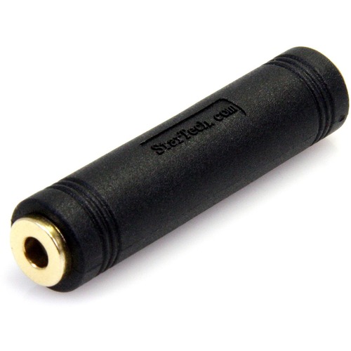 StarTech.com 3.5 mm to 3.5 mm Audio Coupler - Female to Female - Join Two Stereo Audio Cables Together to Make a Longer Cable