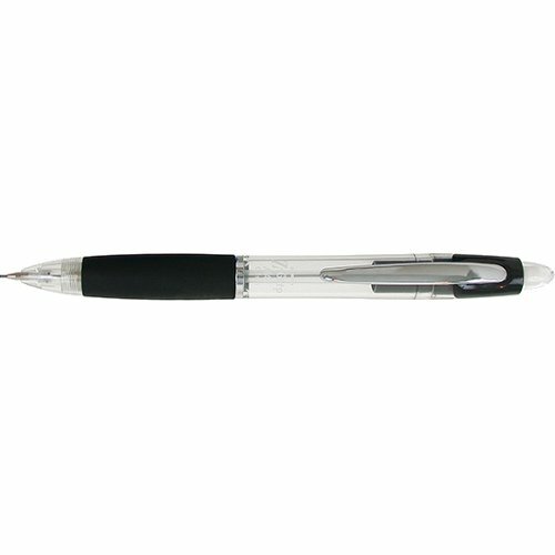 Zebra Z-Grip MAX - Medium Pen Point - 1 mm Pen Point Size - Retractable - Black - Translucent Barrel - 2 Pack