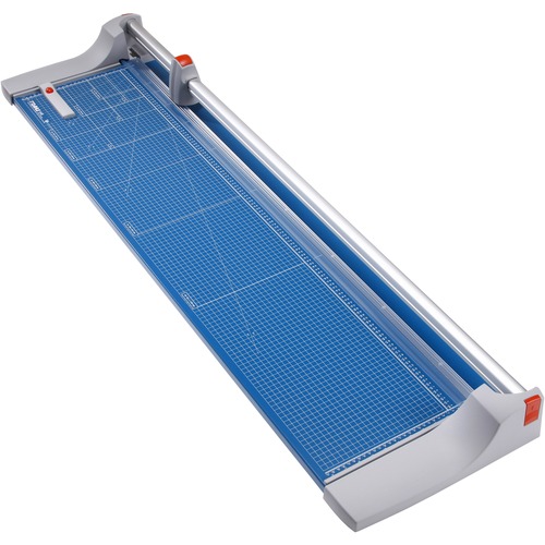 Dahle 448 Premium Rotary Trimmer - 20 Sheet Cutting Capacity - 51" Cutting Length - Durable, Sturdy, Self-sharpening Blade, Automatic Clamp, Metal Base, Ground Blade, Dual Cylinder Guide Bar, Adjustable Alignment Guide, Screened Guide, Non-slip Rubber Fee