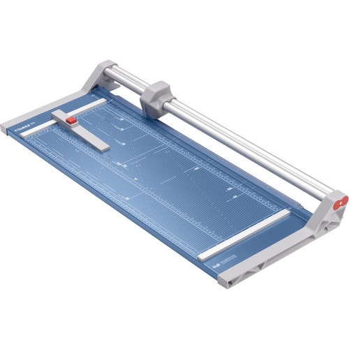 Dahle 554 Professional Rotary Trimmer - Cuts 20Sheet - 28" Cutting Length - 3.4" Height x 15.1" Width - Metal Base, Steel, Aluminum, Plastic - Blue