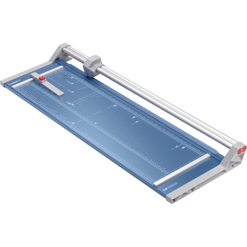 Dahle 556 Professional Rotary Trimmer - Cuts 14Sheet - 37" Cutting Length - 3.4" Height x 15.1" Width - Metal Base, Steel Blade, Plastic, Aluminum - Blue