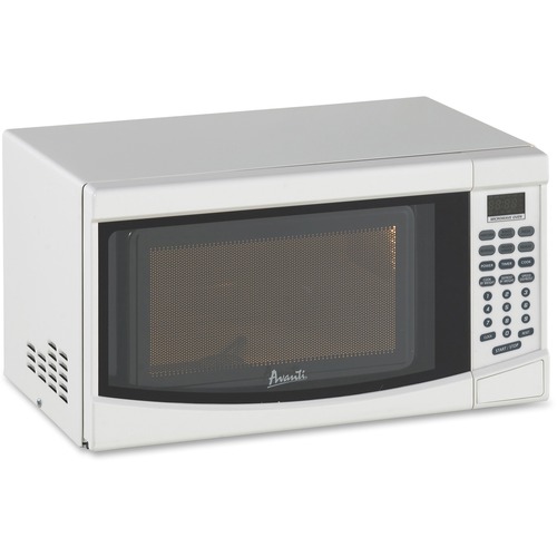 Avanti 0.7 cubic foot Microwave - Single - 0.7 ft³ Capacity - Microwave, Baking - 10 Power Levels - 700 W Microwave Power - 120 V AC - FuseGlass - Countertop - White