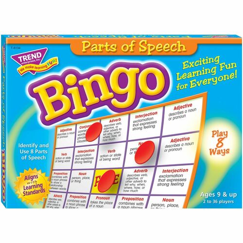 Picture of Trend Parts of Speech Bingo Game