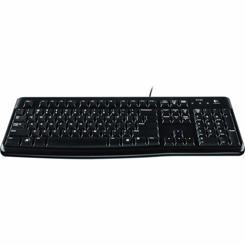 Logitech Slim Corded Keyboard - Cable Connectivity - USB Interface - English - Black - Keyboards - LOG920002478